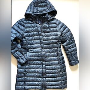 Lands End Quilted Ultralight DownLong Jacket